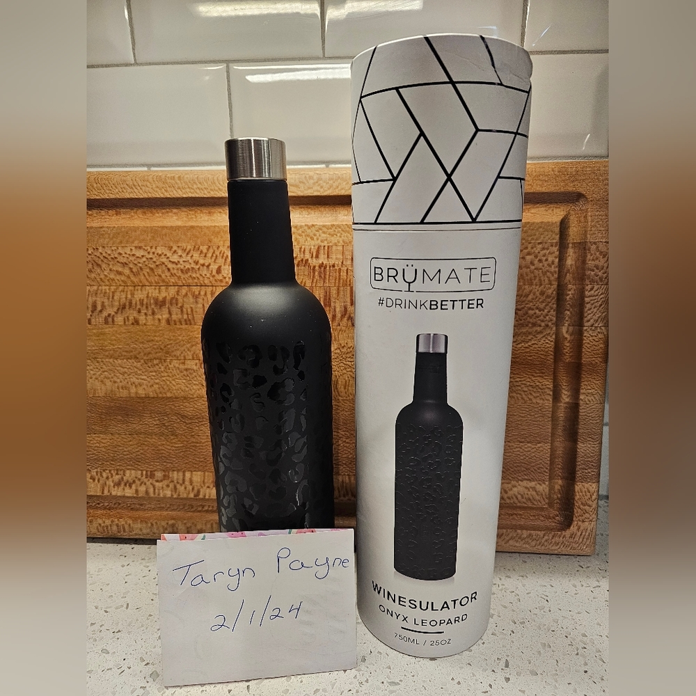 Brumate Onyx Leopard Winesulator 25oz